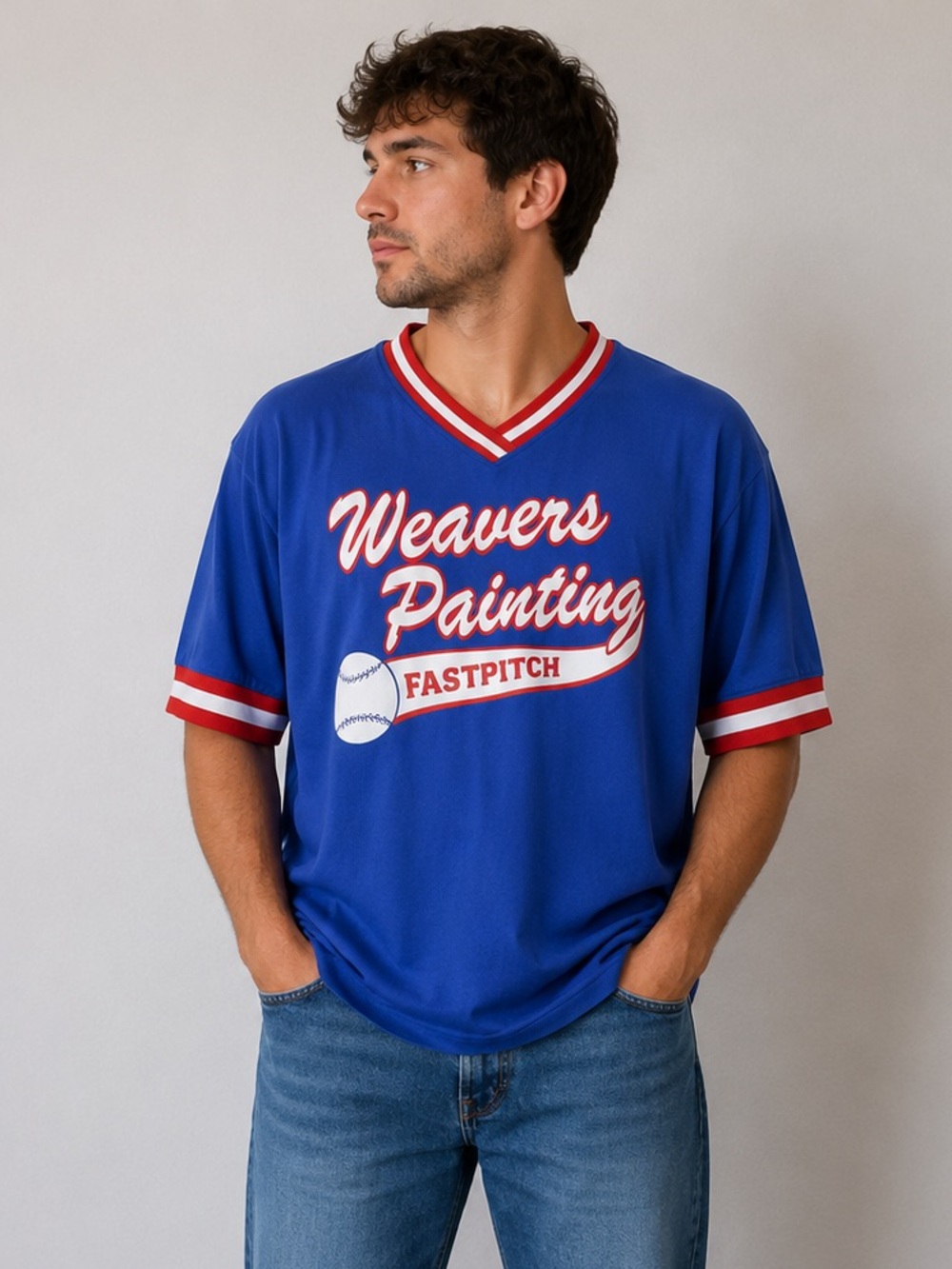 vtg VKM baseball jersey shirt made in USA XXL- Weaver men’s #18